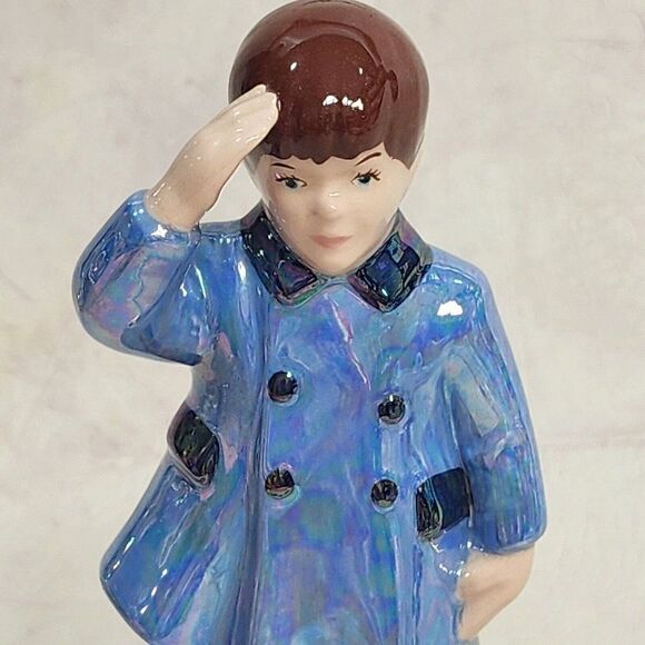 Vintage 7.25" JFK Jr. Saluting Figurine Atlantic Mold - Picture 3 of 11